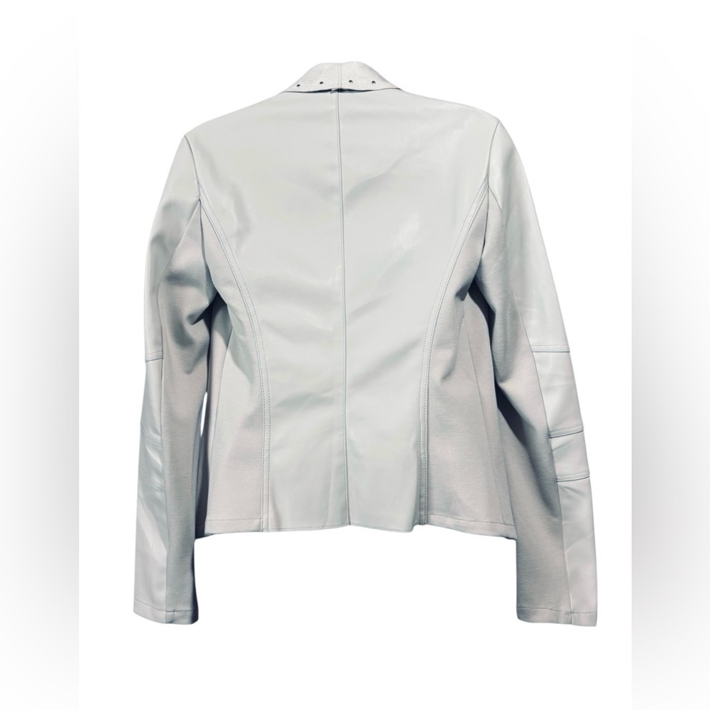 NWOT, Stunning Faux Leather Le Château Jacket, XS, Light Gray 🍂 - Picture 7 of 9